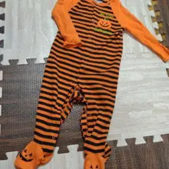 ハロウィン　カボチャ　ロンパース