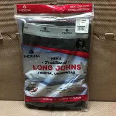 新品 INDERA インデラミルズ サーマルパンツ ブラック 黒 L