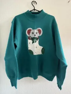 古着 トレーナー クリスマスネズミ