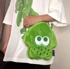 スプラトゥーン2 イカ ショルダーバッグ　緑