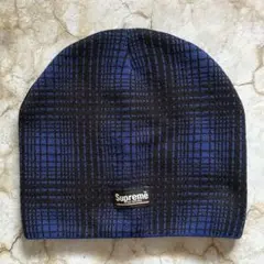 Supreme ビーニー チェック柄 ニット帽