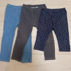 ユニクロ　ストレッチパンツ　3枚セット　サイズ100