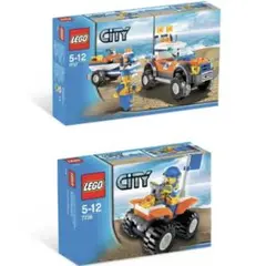 レゴ　LEGO シティ　レスキュー隊　4WDとジェットスクーターと4輪バイク