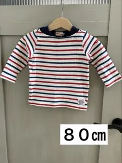miki house ストライプ カットソー　80㎝