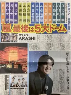 1部新品 未読)11/23 嵐　目黒蓮　SnowMan YOSHIKI