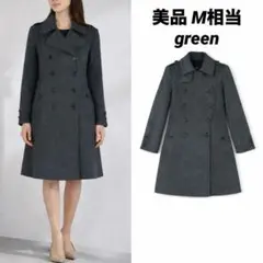【美品】green ナポレオンコート　Pコート グレー　M相当　現HYKE