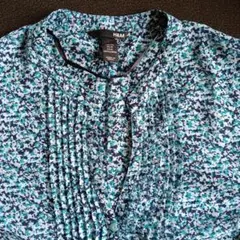 H&M ターコイズ プリント柄 チュニック