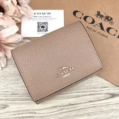 日本限定モデル！新品 COACH コーチ 名刺入れ カードケース ベージュ