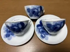 H792\" 大倉陶園 66A/8132 ブルーカラー 28㎝ 花生 H792