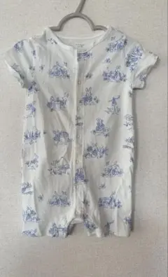 GAP ピーターラビットオーガニックコットン ショートオール ロンパース　90