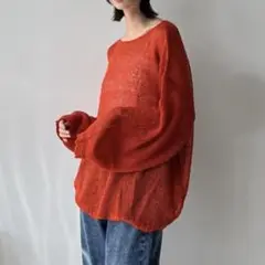 AS KNOW AS plus モヘアタッチ シアーニット