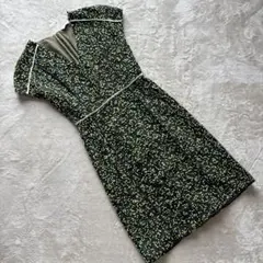 【極美品】FENDI フラワー刺繍ワンピース 40 イタリア製 シルク 花柄のサムネイル