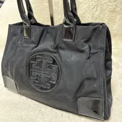 トリーバーチ　TORY BURCH エナメル　トートバッグ　ブラック