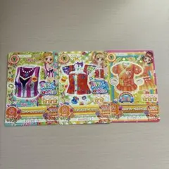 アイカツカード　ポップ　トップスセット3枚