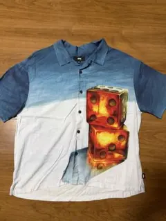 Stussy Dice Painting Shirt ダイス柄 半袖シャツ