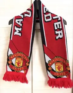 美品　マンチェスターユナイテッド 公式マフラー　現地購入