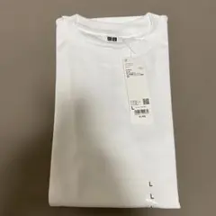 【新品未使用】ユニクロU エアリズムコットンオーバーサイズTシャツ L ホワイト