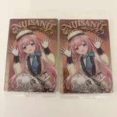 新品未開封 にじさんじウエハース 周央サンゴ バンダイ メタルプラカード