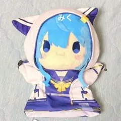 ホロライブ 星街すいせい パペットぬいぐるみ2 タグ付き 猫耳パーカー