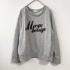 alicia PAGEBOY 長袖トレーナー グレー（F）英字ロゴ カジュアル