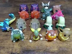 ポケモンキッズ　指人形　クリアのみ　17個まとめ売り