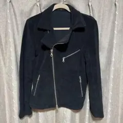 y092707 NO ID. BLACK ライダースジャケット　コットン　1