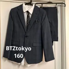 BTZ TOKYO ネイビー チェック フォーマルスーツ160