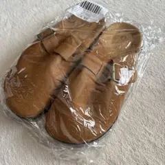 ダークブラウン スエード サボサンダル　23.5cm