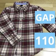 GAP 長袖　110cm チェック柄　綿100%