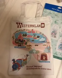 東京ディズニーリゾート ウエスタンランド トートバッグ　ドナルド グーフィ