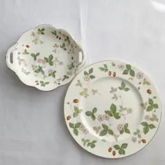 ウェッジウッド ワイルドストロベリー 黒壺スタンプ　2枚セット