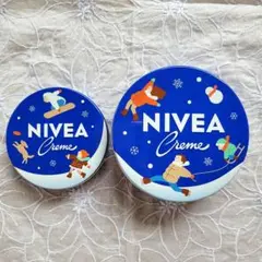【空き缶】限定NIVEA 冬のデザイン クリーム缶セット