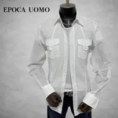 EPOCA UOMO 長袖シャツ　白シャツ　ホワイトシャツ　トップスのサムネイル