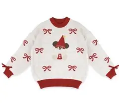 リルリンリン　セーター　ディズニークリスマス　2025 M〜L