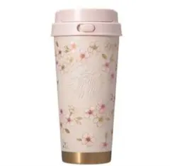 SAKURA2026ステンレスTOGOボトル ピンクベージュ＆ゴールド473ml