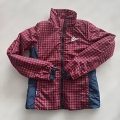 FILA 赤とネイビーのチェックジャケット