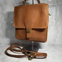 オールドコーチ レザー 2WAY ショルダーバッグ キャメルブラウン coach
