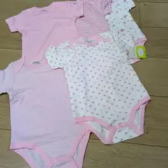 新品タグ付き　半袖　kiddiezoom ロンパース　女の子　ベビー服