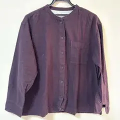 ノーカラー シャツ