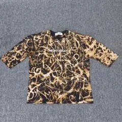 一点物　Tシャツ　タイダイ柄　ブリーチ加工　スエット　五分袖　企業物　短丈