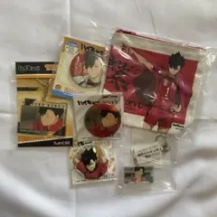 ハイキュー　セブンネット　オフショット　カラー　スクエア缶バッジ　黒尾鉄朗 ハイキュー 黒尾鉄朗 スクエア缶バッジ セブンネット オフショット