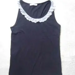 プロフ必読LOWRYS FARM☆ブラックタンクトップ/M