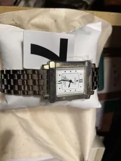 JEMISスタイリッシュなスクエア型腕時計完動品電池交換済み35ミリ未使用品