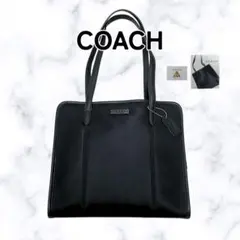 【希少】COACH トートバッグ 黒 ネオプレン6206 A4収納可未使用品