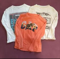 GAP長袖Tシャツ3枚＋UNIQLOパーカーセット　130cm