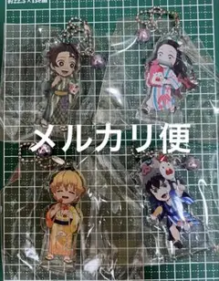 鬼滅の刃×ローソン 極厚アクリルキーホルダー　炭治郎　禰豆子　善逸　伊之助