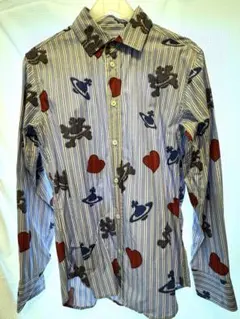 ヴィヴィアンウエストウッドマンHEART SKULL ORB クラシックシャツ