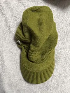 森ガールLacoste オリーブグリーン ニット帽