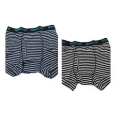 メンズ 下着 リーボック 前開ボクサーパンツ（M ）紺＋黒（2枚組セット）