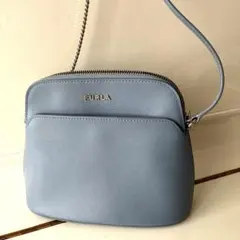 FURLA 　フルラ　ライトブルー ショルダーバッグのサムネイル